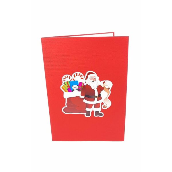 3D Blahoželanie - Santa s taškou darčekov