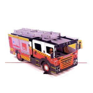 3D Blahoželanie - Hasičské auto