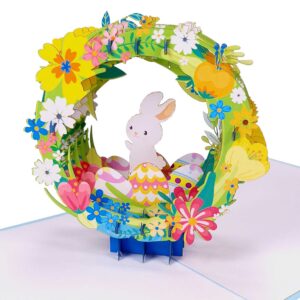 3D Blahoželanie - Veľkonočný zajačik s vajíčkami