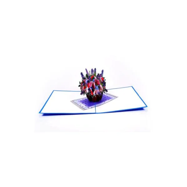 3D Blahoželanie - Ruže v kvetináči